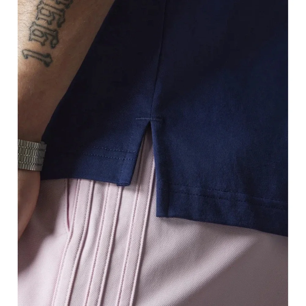 Men's adidas Originals Pocket Polo Golf shirt Blue Night‎ Indigo Sz Small $100